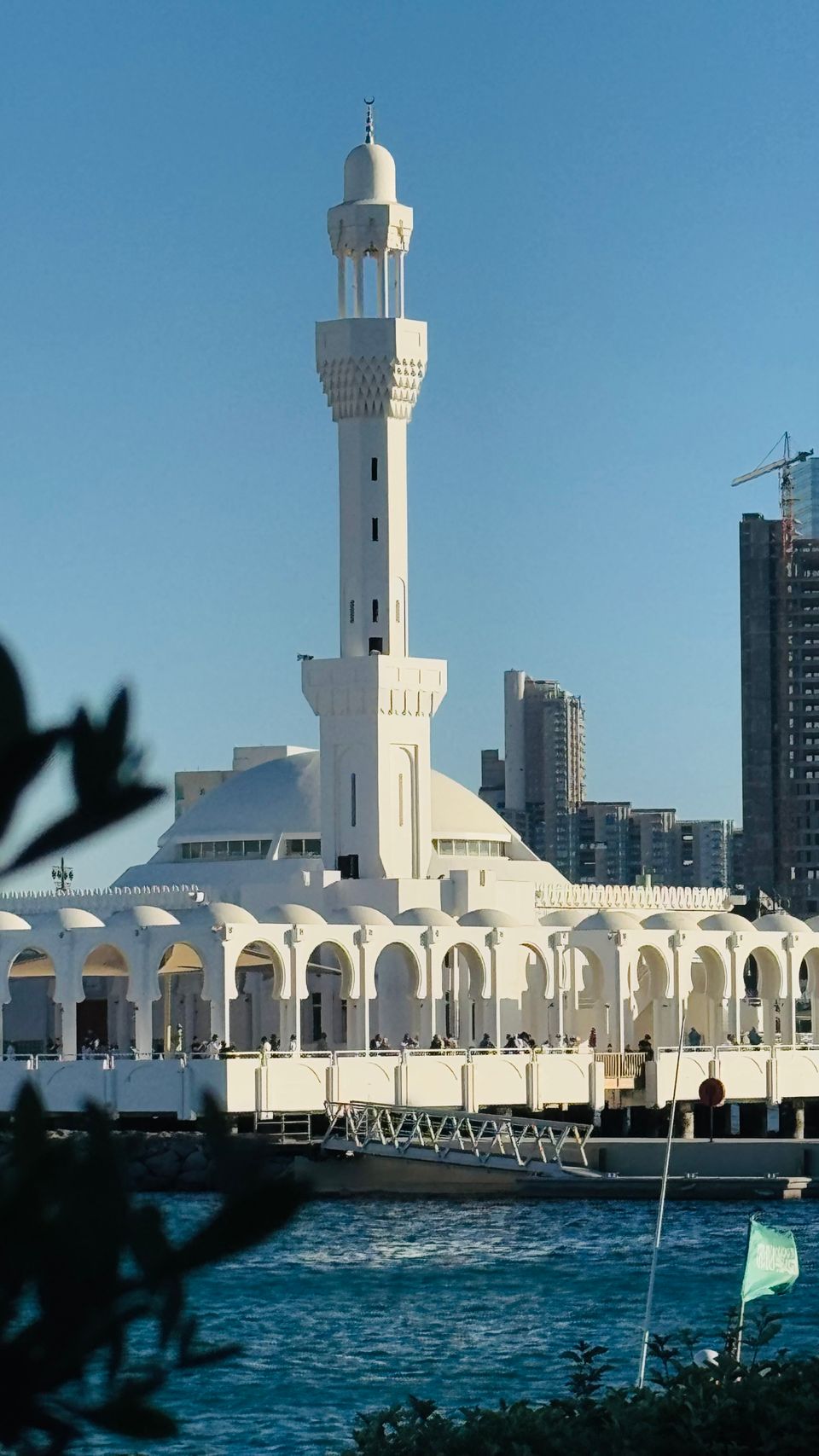 Al-Rahma floating mosque on the Jeddah coast
